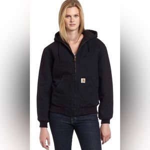 Carhartt Jacket: Women’s Lined Duck Active Jacket - Black